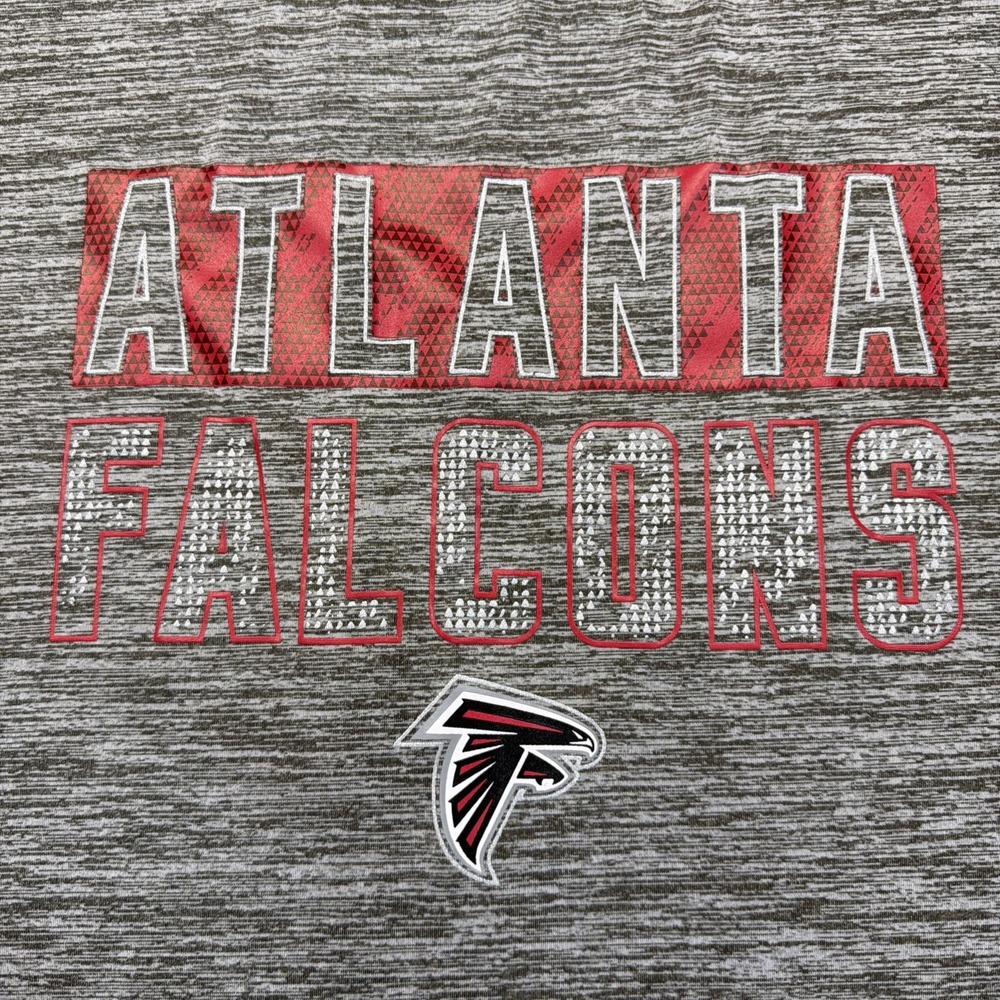 Atlanta Falcons NFL Team Apparel Shirt 3XL Gray  Logo‎ Graphic Tee TX3 Cool